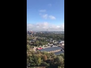 a video of the morning attacks on the kyiv thermal power plant appeared on the network